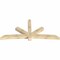 Ekena Millwork Alberta Rough Sawn Timber Gable Bracket, Douglas Fir, 108"W x 49"H x 6"D x 6"F, 11/12 Pitch GBW108X49X0606ALB00RDF - alternate 2